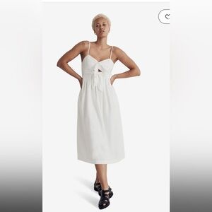 Madewell tie white sundress